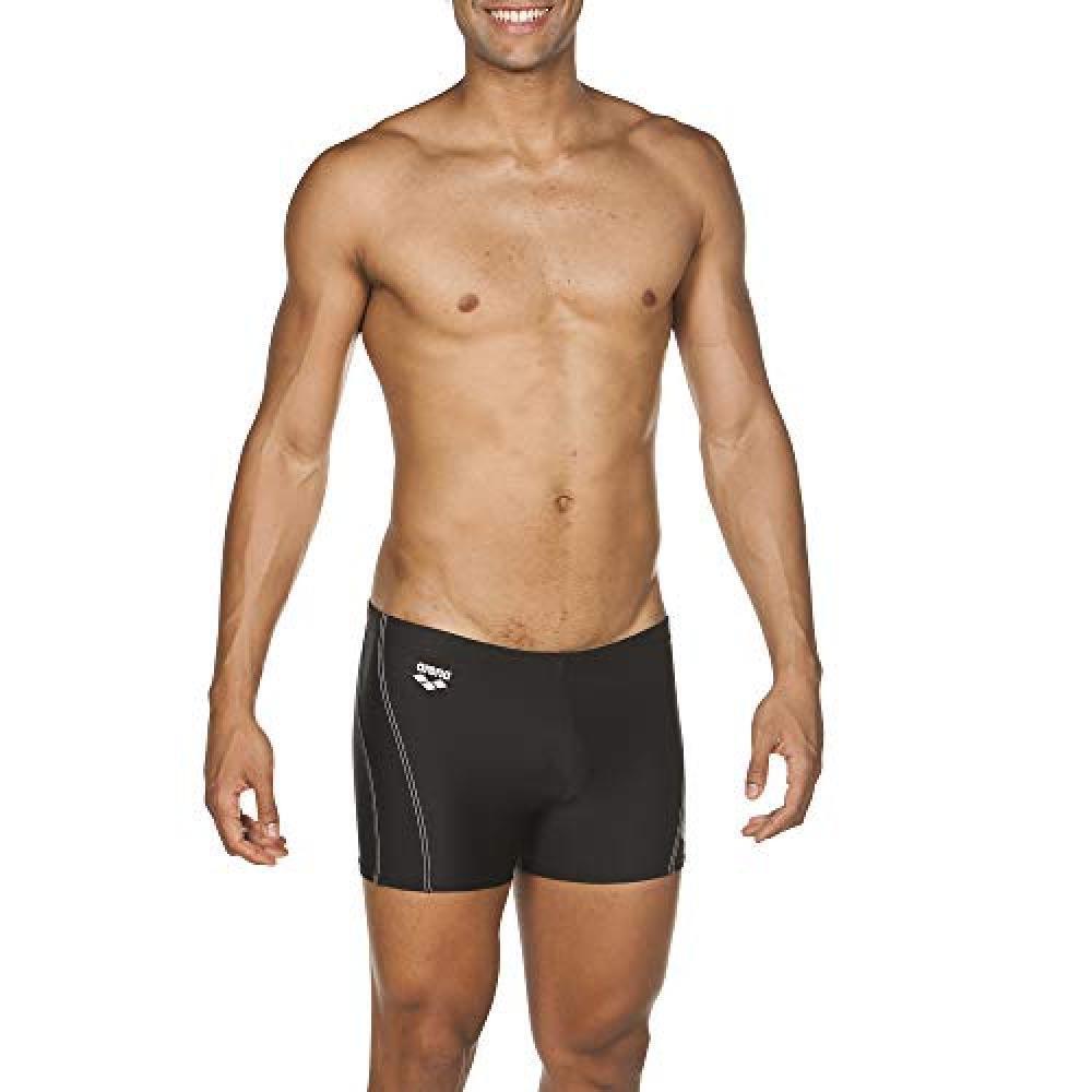 (TG. 50) Arena M BYOR Evo Short R Swim Trunks, Black-Black-White, 50 Men's - NUO