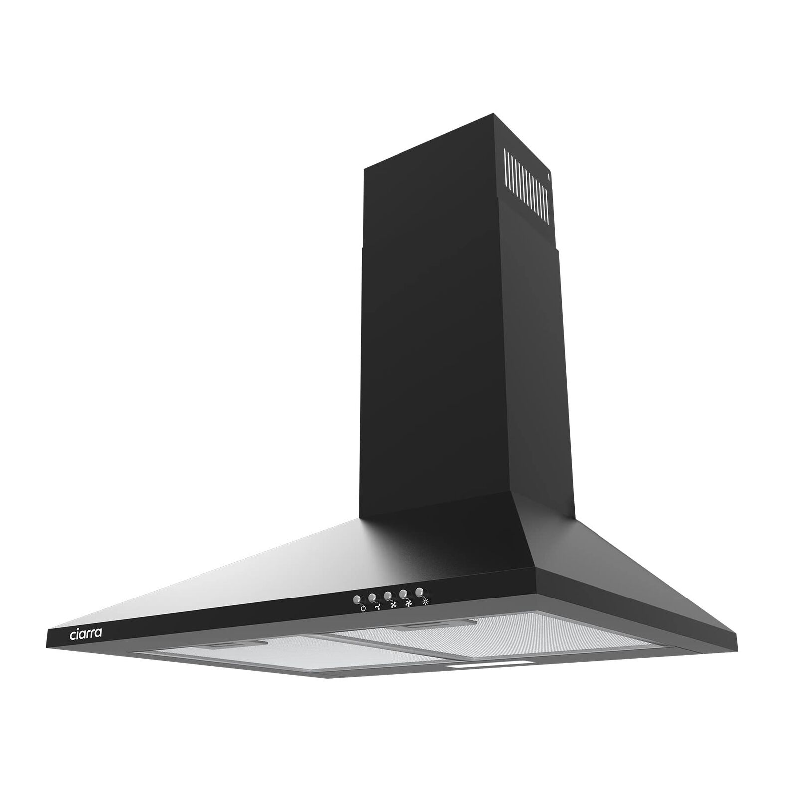 CIARRA Classe A Cappa Aspirante 60cm CAB6201A Nero 370m³/h Cappa da (F0k)