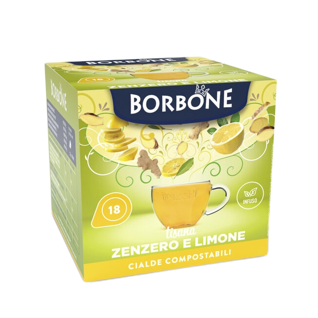 TISANA ZENZERO E LIMONE CAFFÈ BORBONE - Box 18 CIALDE ESE44 da 2.2g