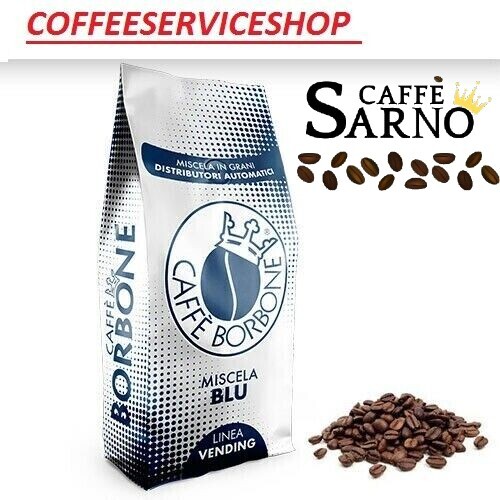 12 KG CAFFE' BORBONE BLU VENDING IN GRANI 12 BUSTE DA 1 KG