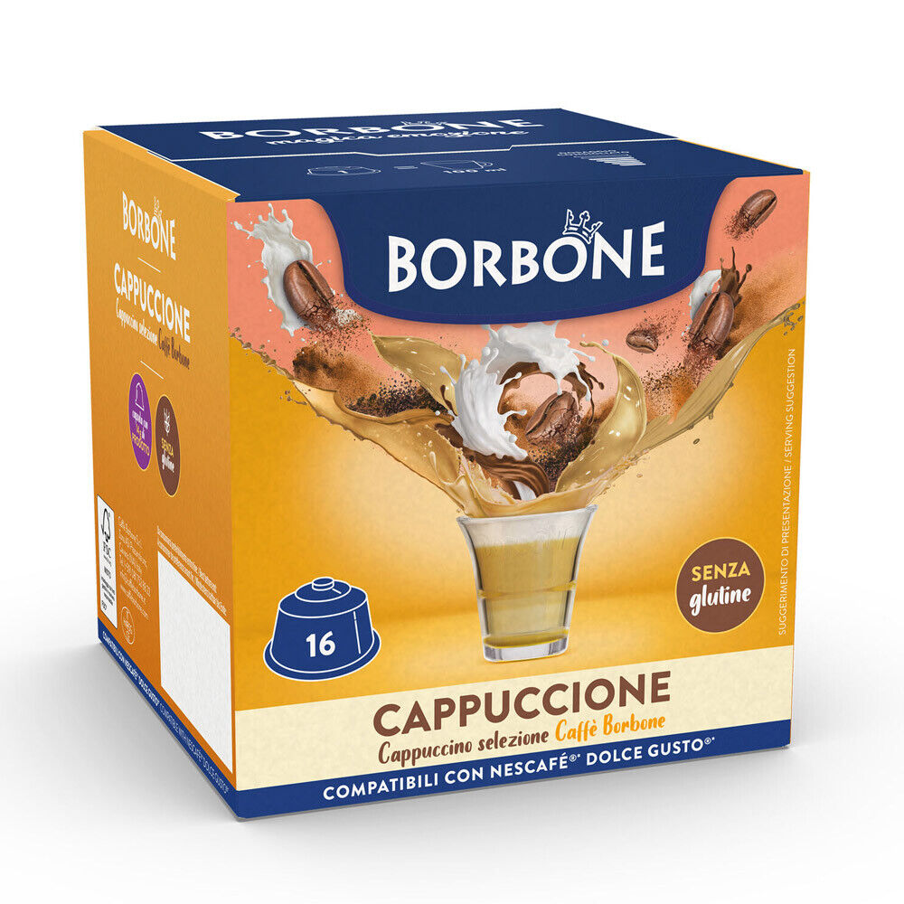 Caffè Borbone 64 capsule compatibili Dolce Gusto Miscela CAPPUCCIONE
