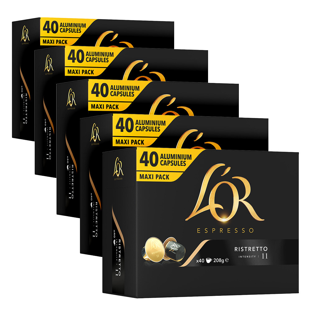 200 capsule Caffè L'Or Nespresso - Espresso RISTRETTO