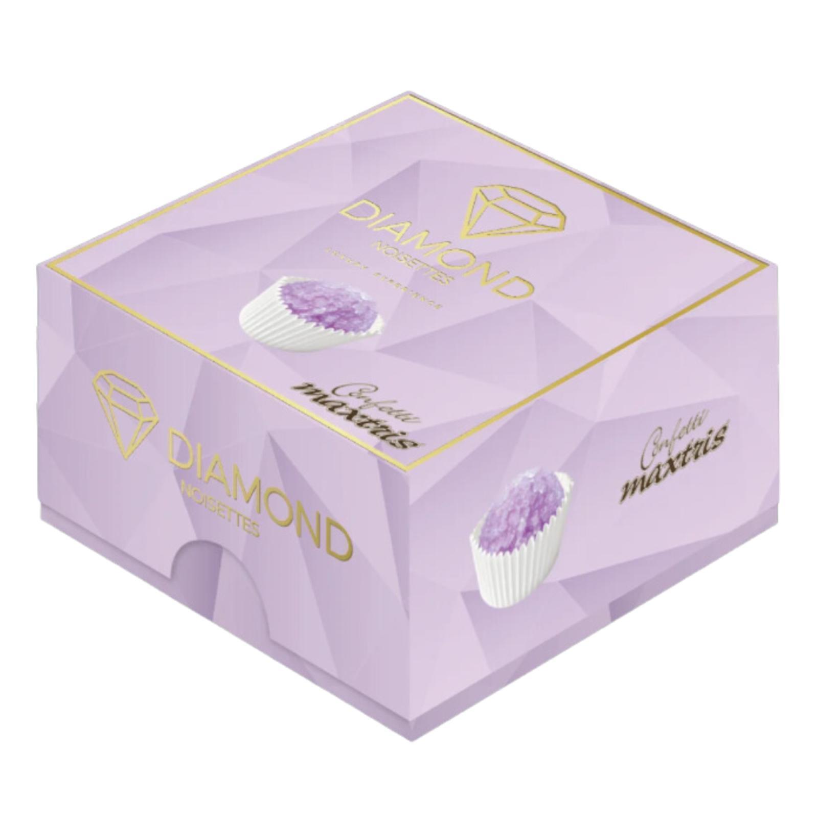 Vassoio Diamond Noisette Confetti con nocciola Maxtris Lilla Incartati 500g