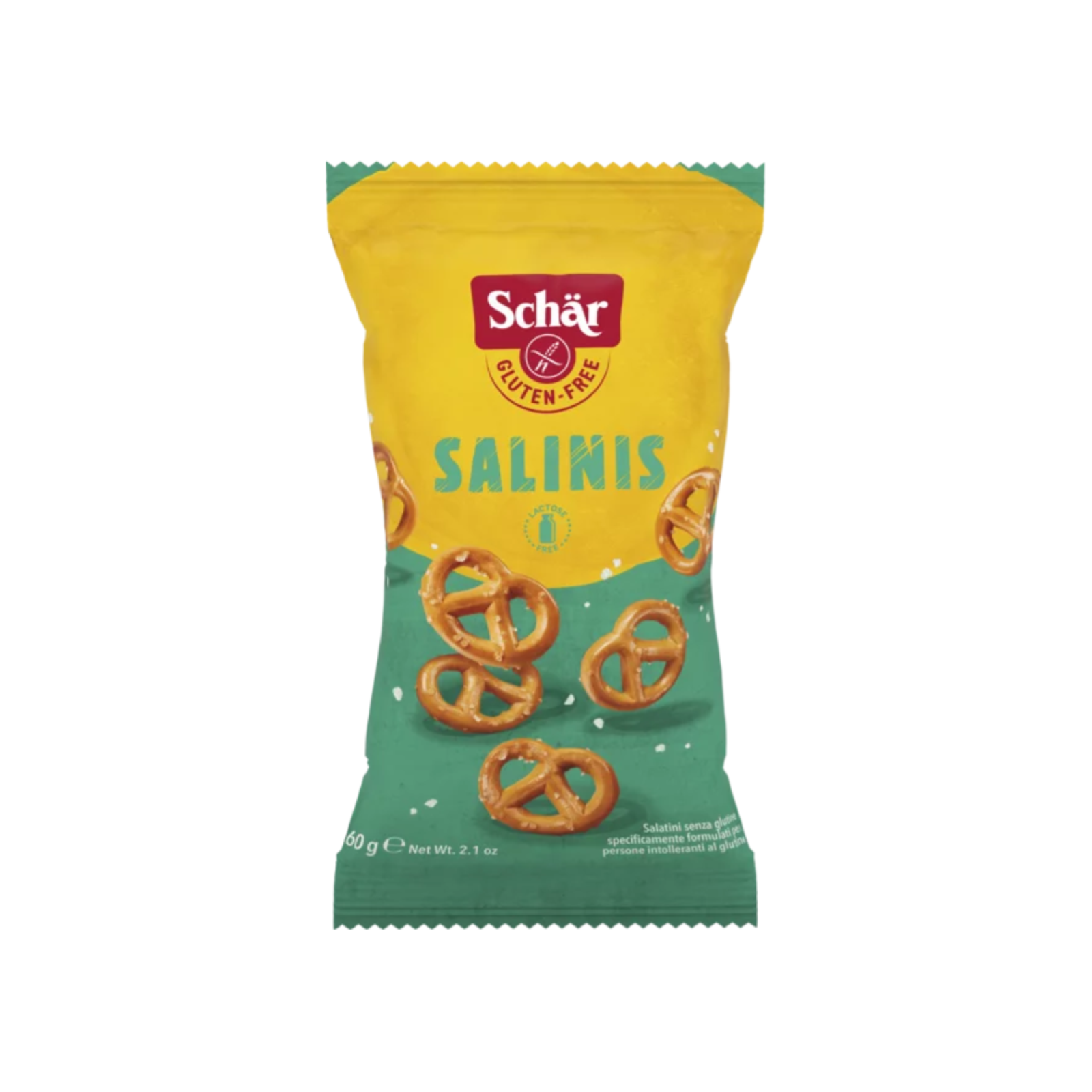 Snack Schar Salinis Senza Glutine Mini Bretzel Salati 60 g Croccantissimi