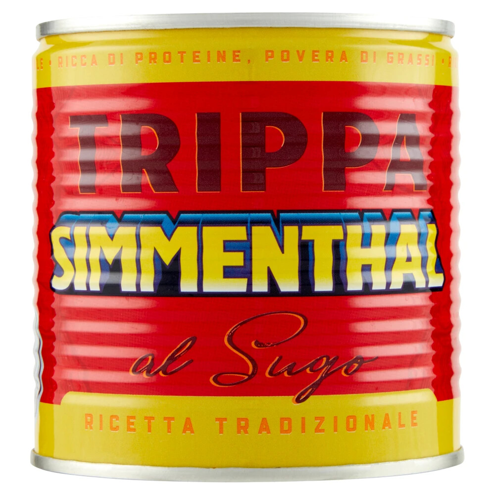 SIMMENTHAL TRIPPA AL SUGO CARNE IN SCATOLA ITALIANA MAGRA BOVINA SIMMENTAL 420 g