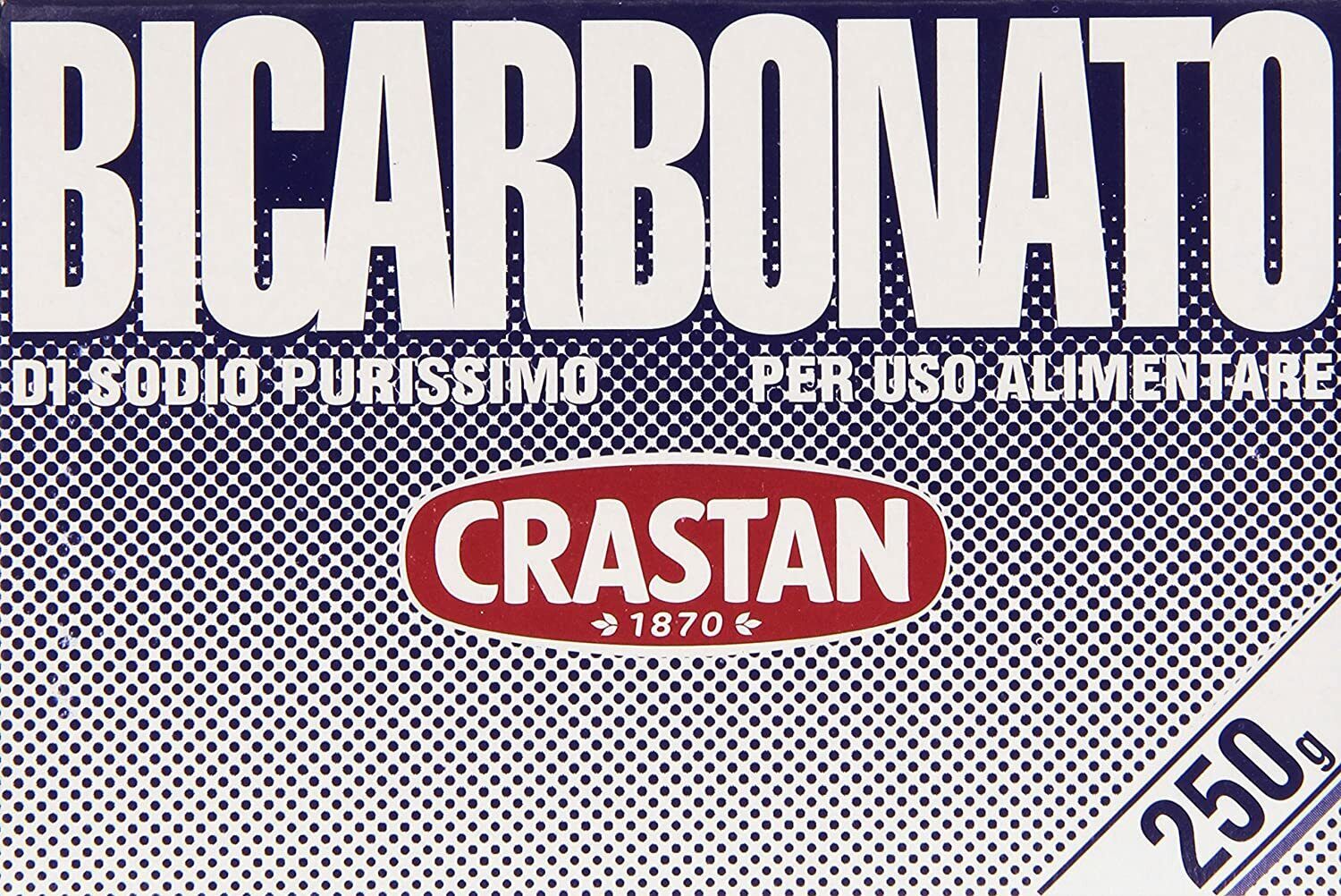 Crastan - Bicarbonato, di Sodio Purissimo, per uso alimentare - 250 g
