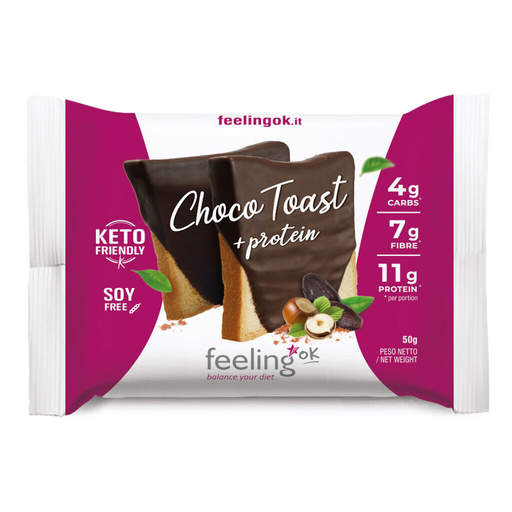 FEELING OK CHOCO TOAST + PROTEIN 50 GR