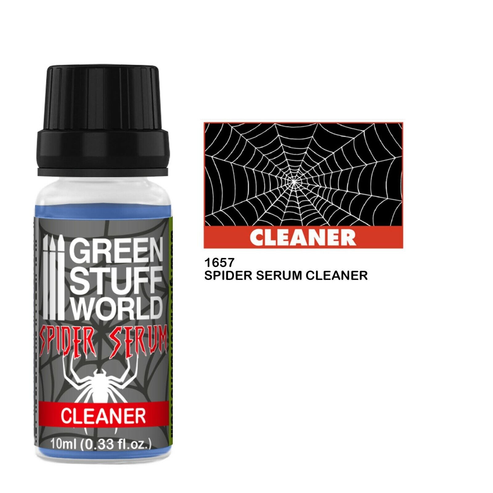 PULITORE SIERO di RAGNATELA 10 ml - web cob fantasia aerografo - Spider Serum