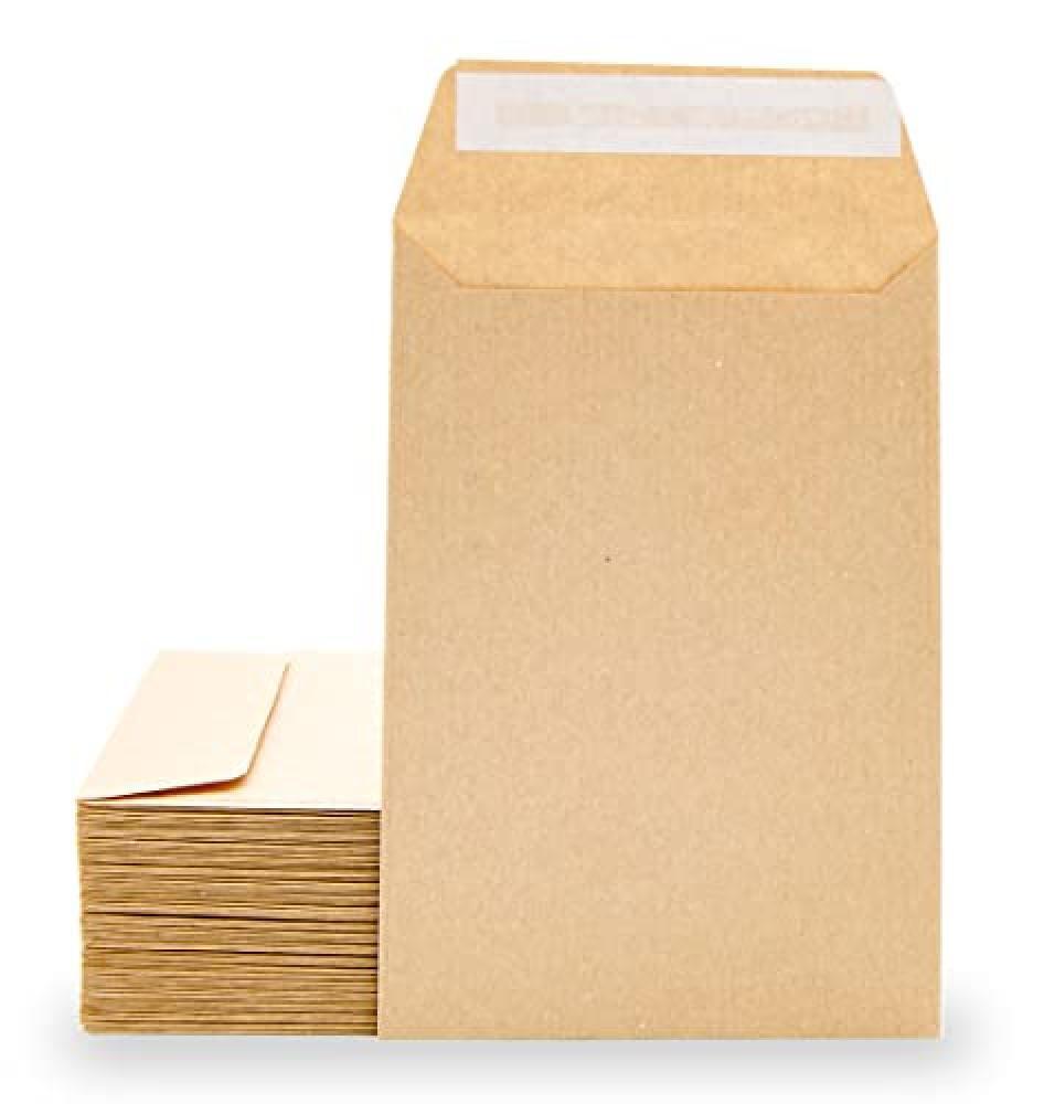 (TG. 100 x 145 mm) Sobres de Papel Kraft, Sobres Pequeños Tira de Silicona para