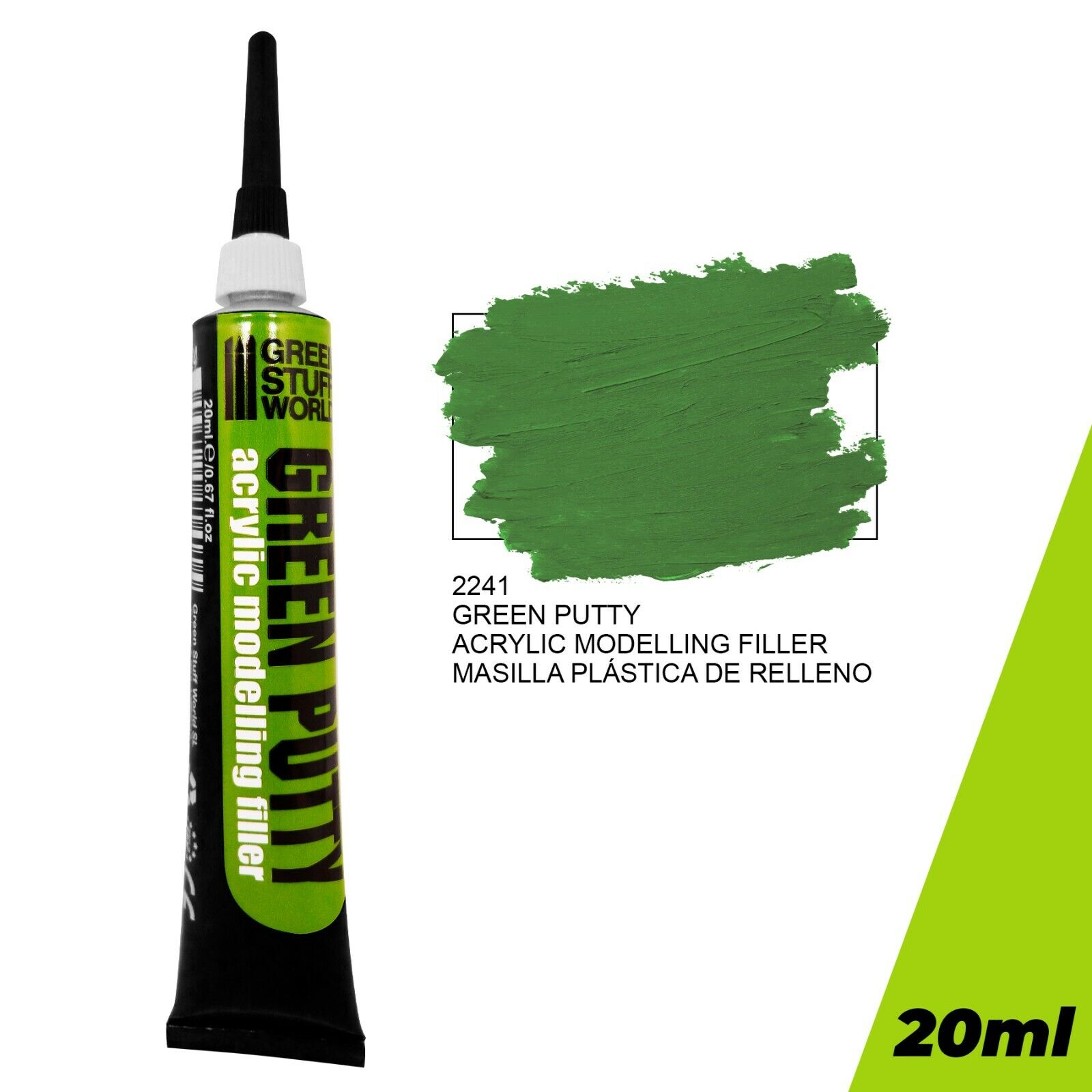 Stucco per Plastica verde ad Aqua Green Putty - Plastic Putty stucchi
