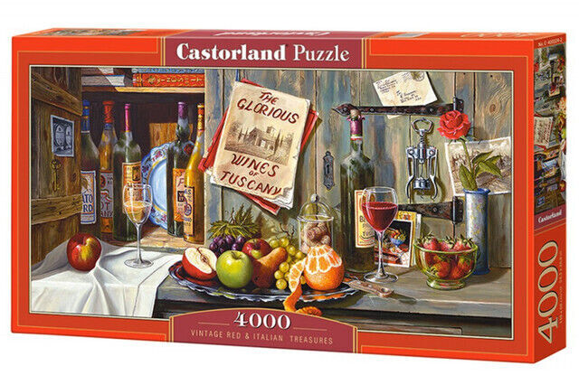 Puzzle 4000 elementów - Czerwony vintage i włoski skarb