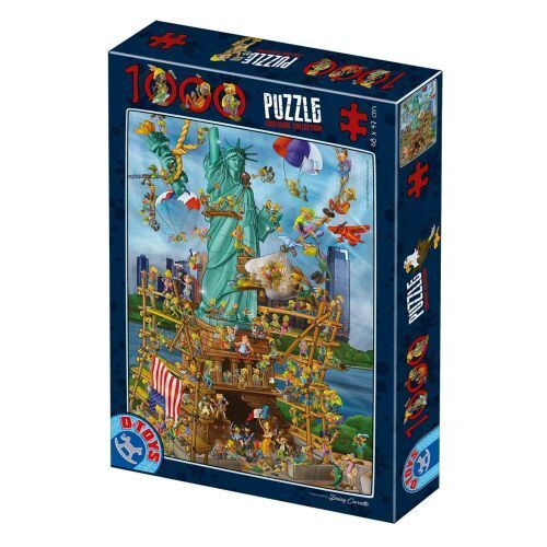 D-Toys DTS74706 Puzzle da 1000 Pezzi - Cartoon: New York