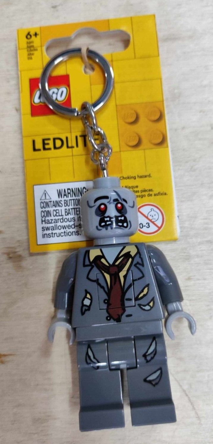 LEGO PORTACHIAVI LUMINOSO MINIFIGURE ZOMBIE
