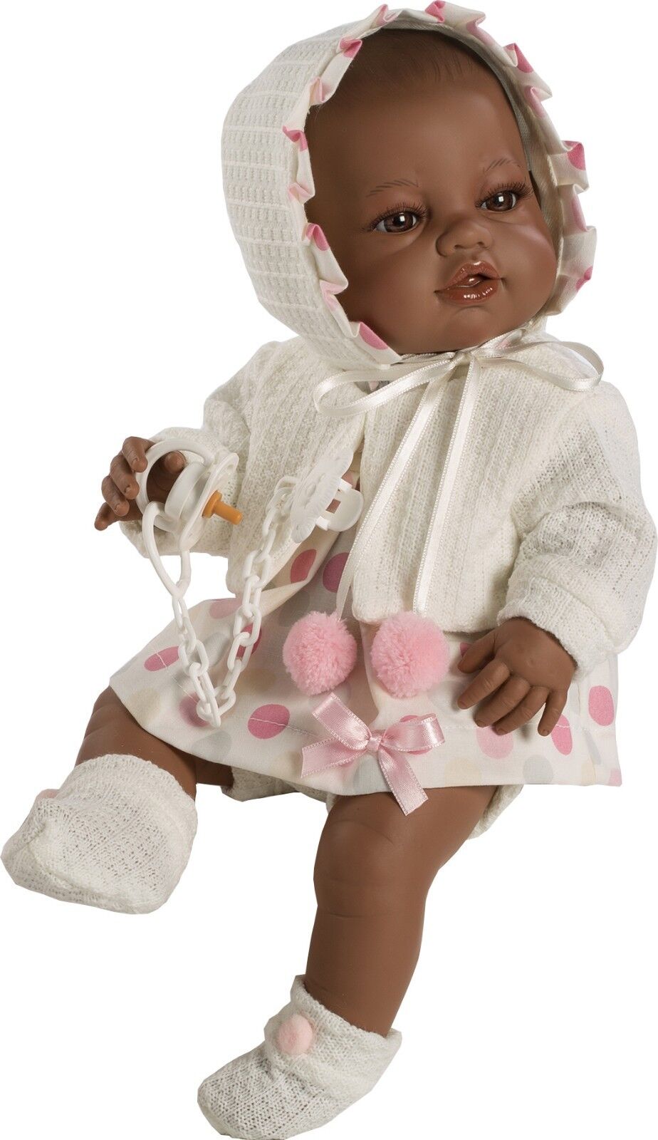 Berbesa - bambola neonato grassetto vestito 42 cm vinile scatola (5112N)