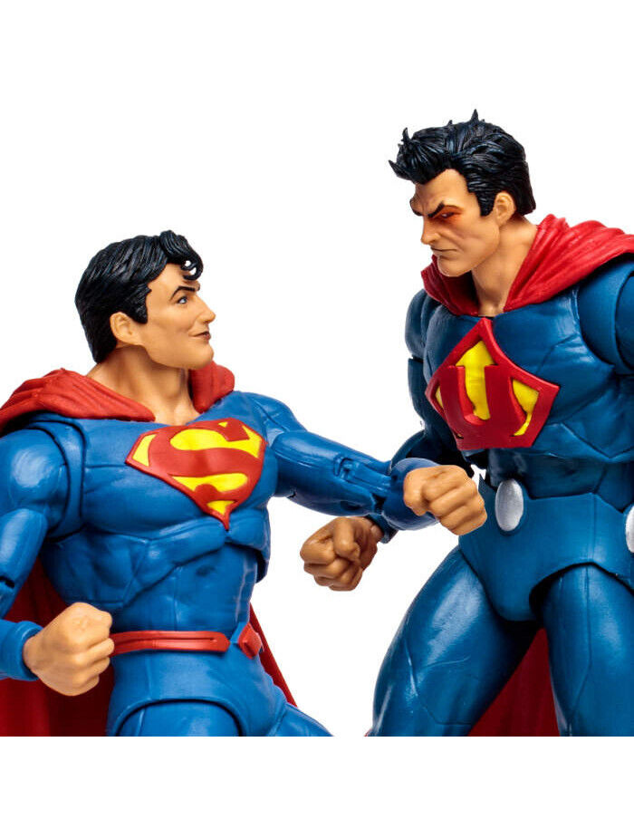 MCFARLANE DC SUPERMAN VS SUPERMAN EARTH 3 - 2 PACK 18 CM ACTION FIGURE NEW
