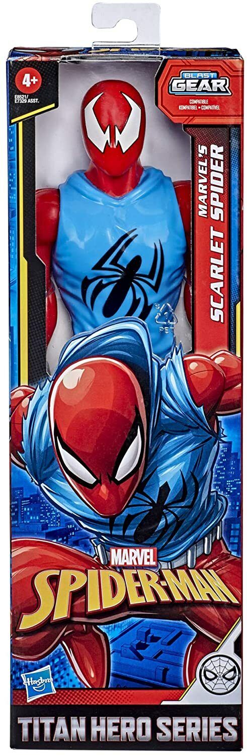 Spiderman - Scarlet Spider (Action Figure 30cm con Blaster Titan Hero Blast Gear