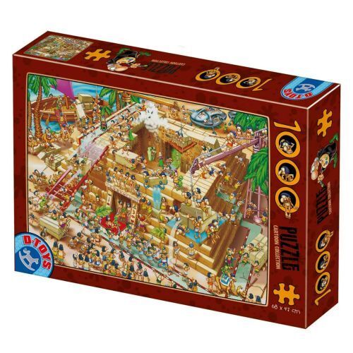 D-Toys DTS70890 Puzzle da 1000 Pezzi - Cartoon: Egyptian Pyramid