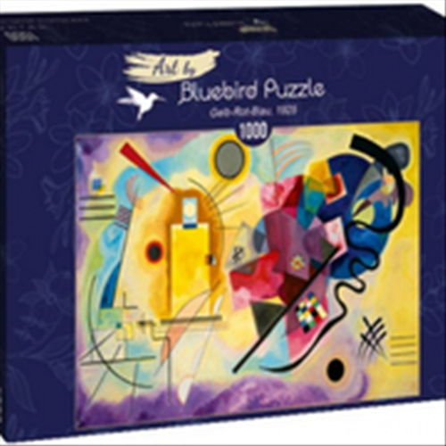 Puzzle 1000 elementów. Żółty, czerwony, niebieski, Kandinsky