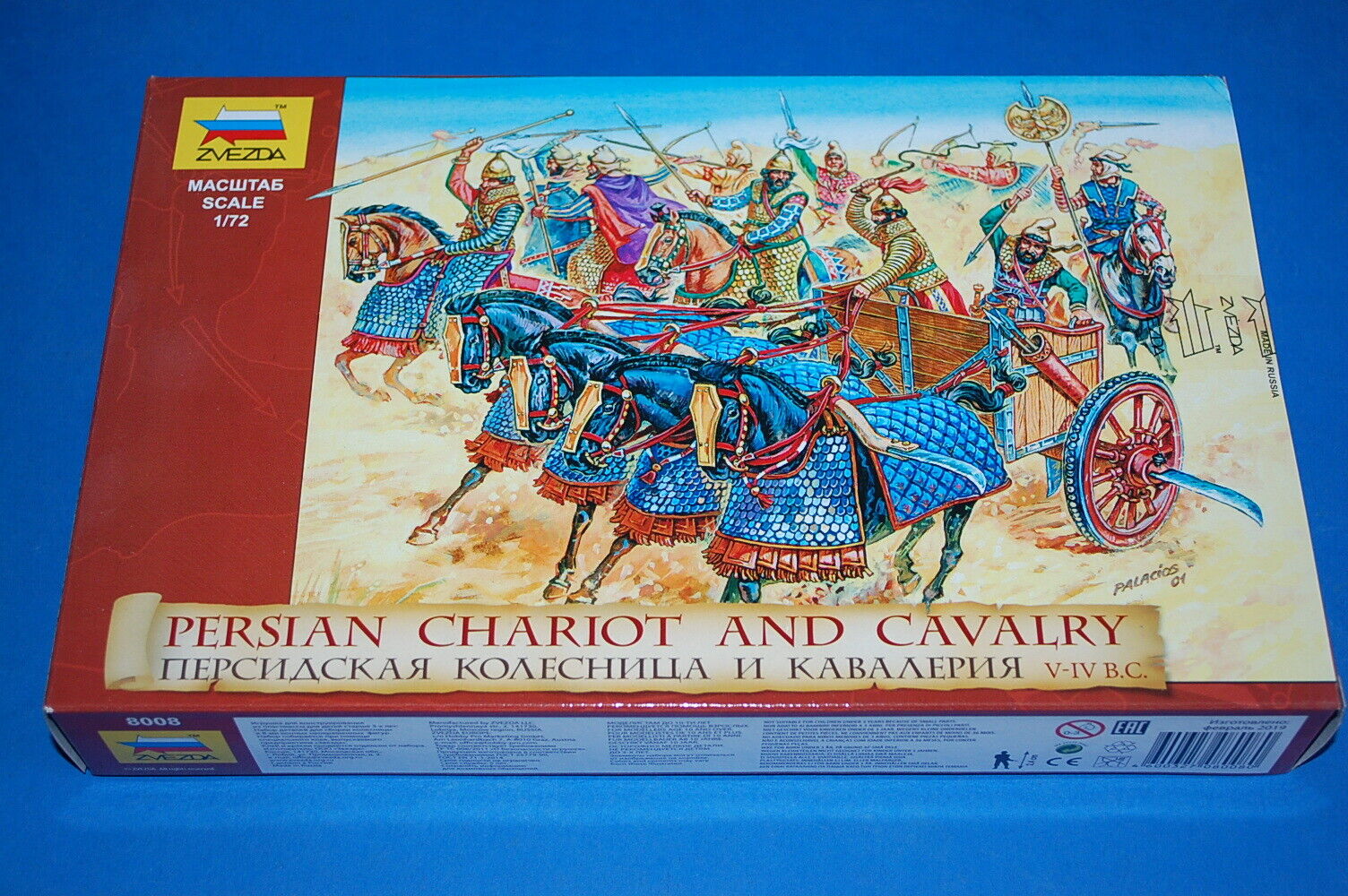 Zvezda 8008 - Persian Chariot and Cavalry V-IV b.C.  scala 1/72