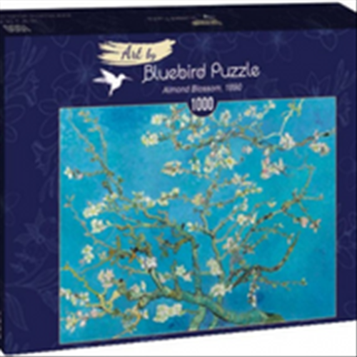 Puzzle 1000 elementów. Kwitnące drzewo migdałowca, Vincent van Gogh