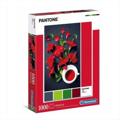 Puzzle 1000 elementów. Pantone czerwony hibiskus
