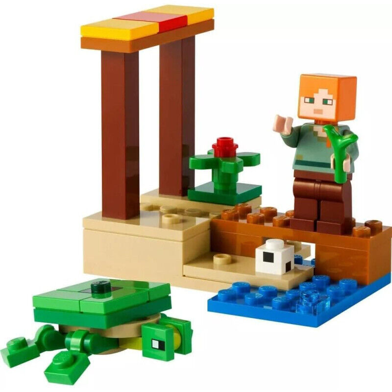 Lego Minecraft - La spiaggia delle tartarughe - Lego 30432 -RARO-  Minecraft Pol