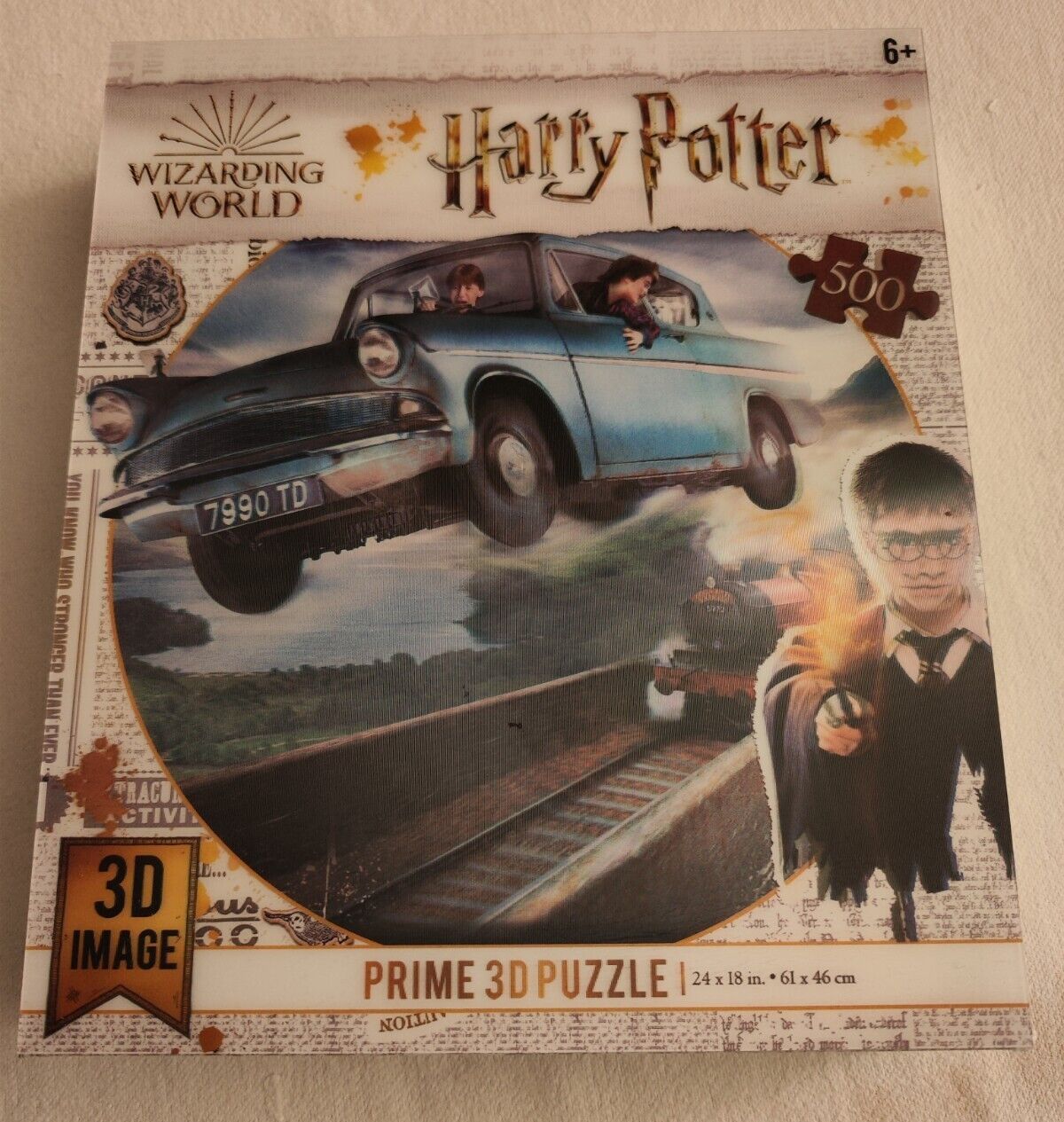 Puzzle Effetto 3D - 500 pezzi - Harry Potter Ford Anglia - Prime 3D