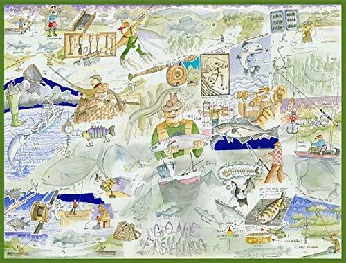 All Jigsaw Puzzles - Fishing By Tim Bulmer - 1000 Piece Puzzle For Adults, Large
