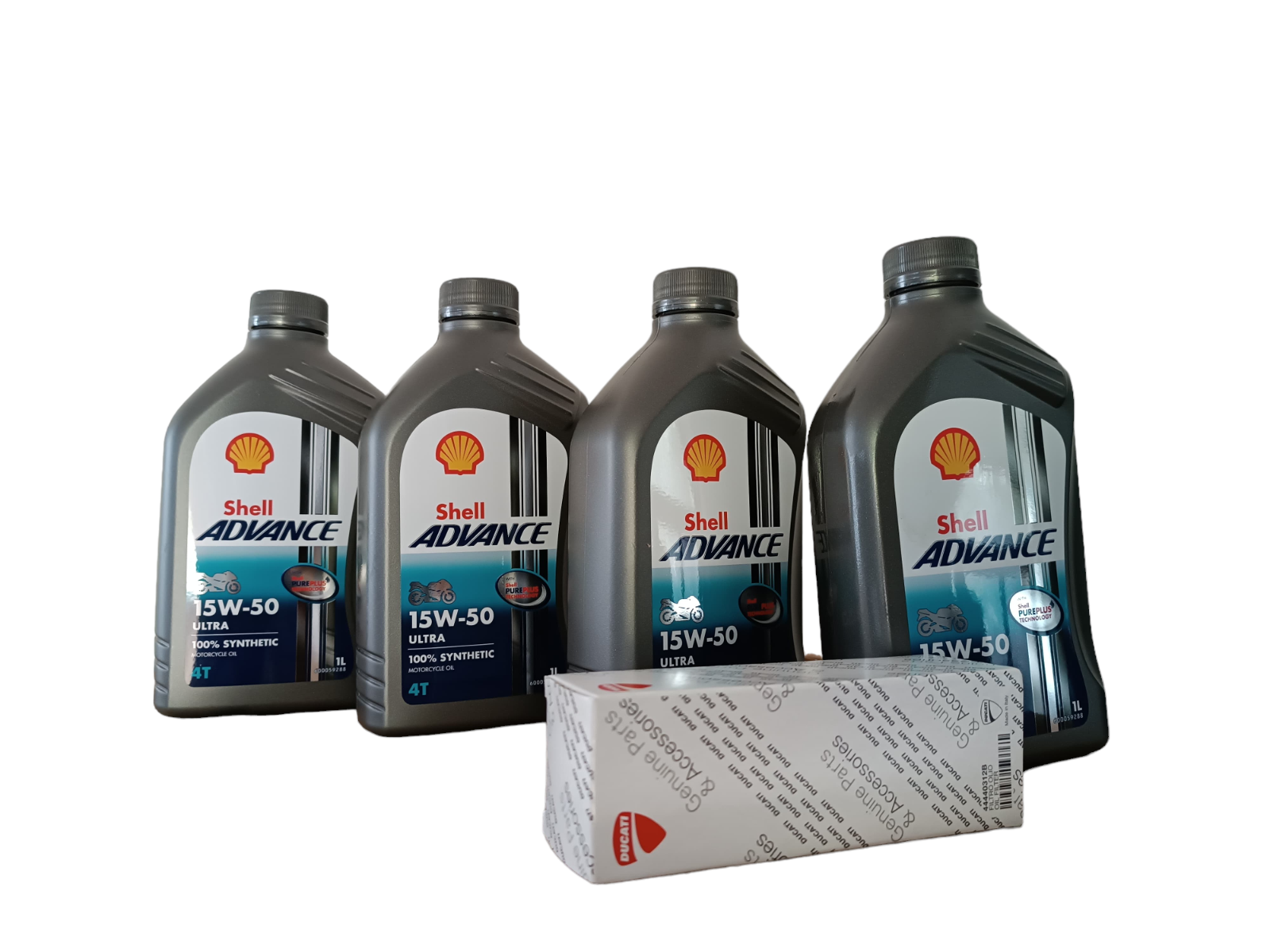 Tagliando olio Shell Advance 15w50 + filtro UFFICIALE Ducati DIAVEL V4