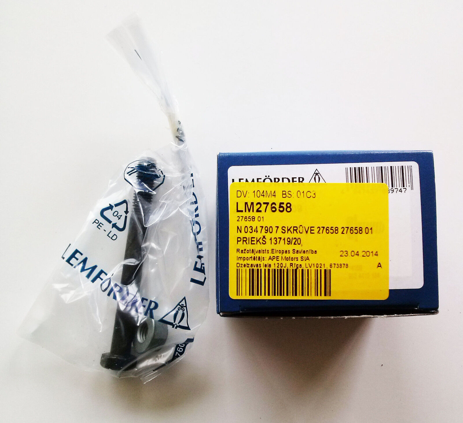 Lemforder 27658 01 0347907 Controllo Leva Vite di Montaggio
