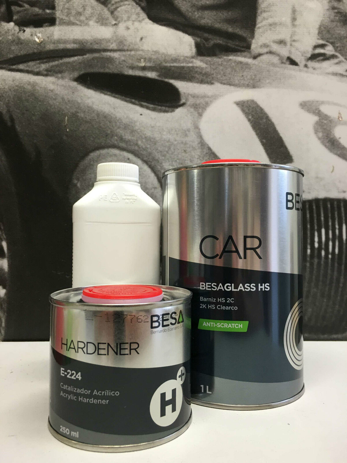 Vernice Carrozzeria: 0,87L Vernice E Indurente Besaglass Antigraffio Piaggio