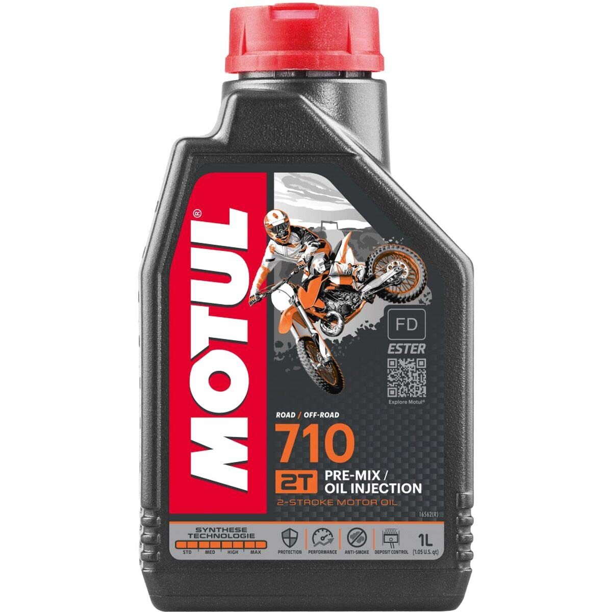 OLIO MISCELA 2T MOTUL 109989 1L 710 SYNT PER APRILIA 50 SR WWW 1999-2002