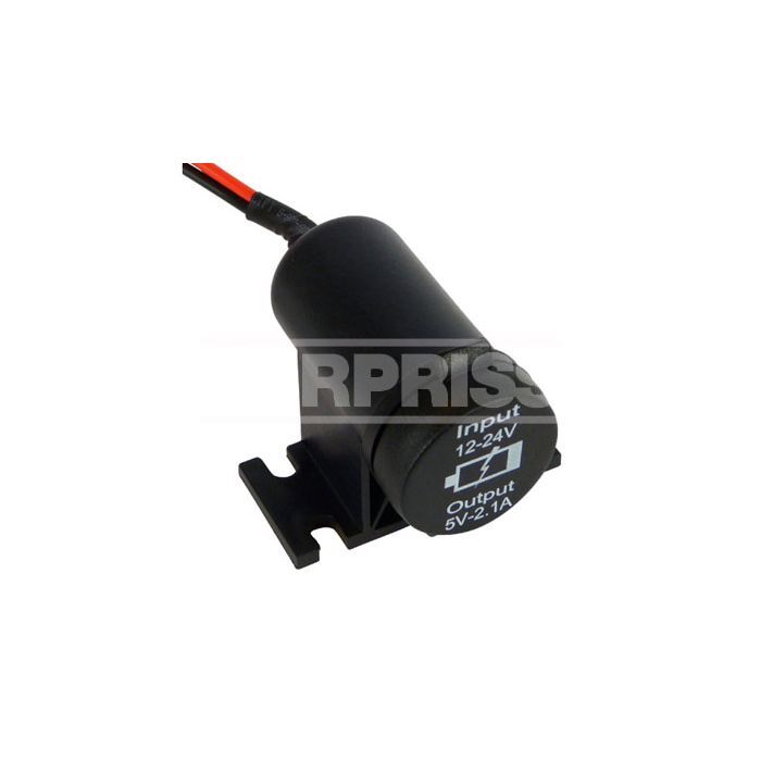 CARPRISS Base USB per montaggio su superficie 12/24V2 USB 5V 2 1A