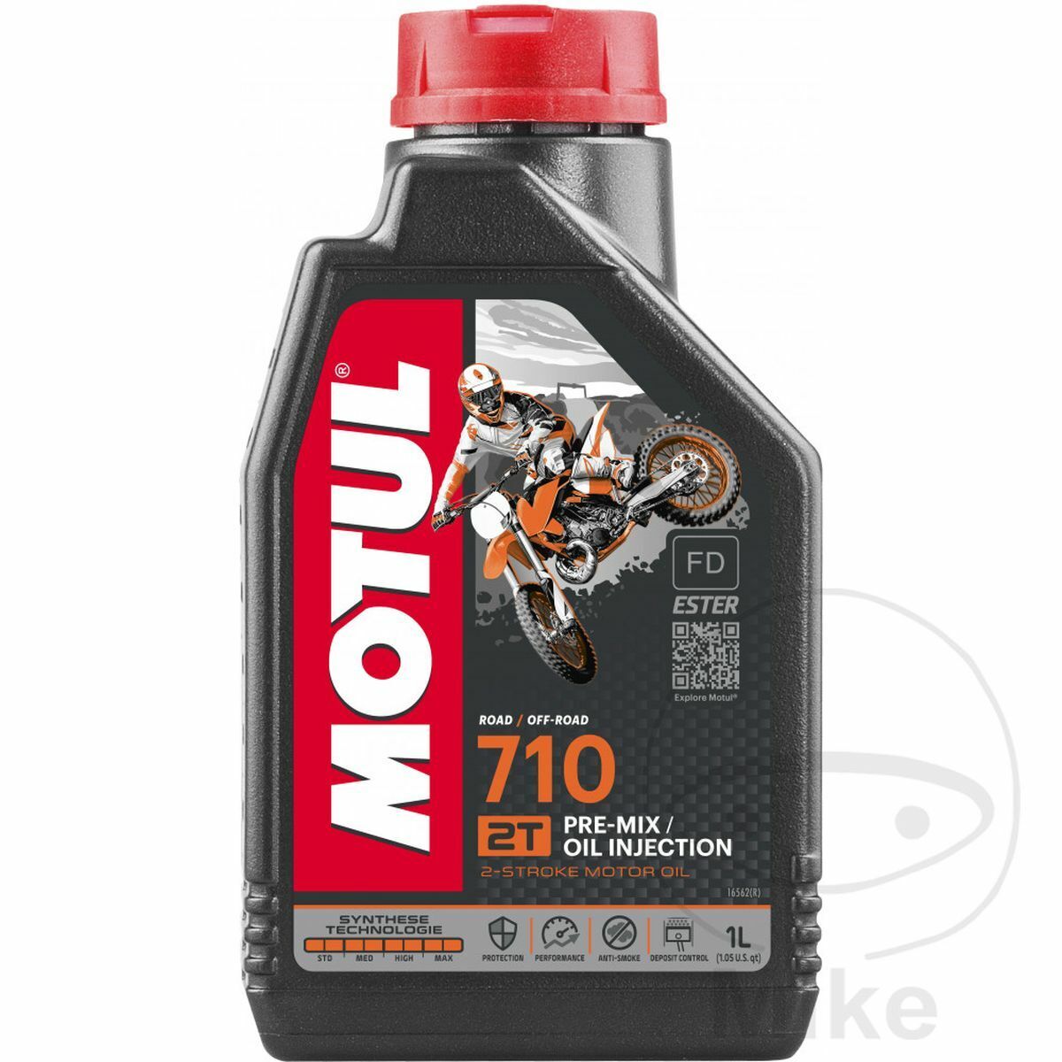 OLIO MISCELA 2T MOTUL 109989 1L 710 SYNT FOR KTM 125 LC2 1996-2000