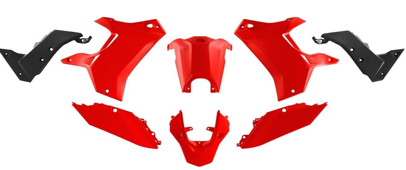 Kit plastiche carene Yamaha Teneré 700 2019 - 2024 Rtech rosso nero