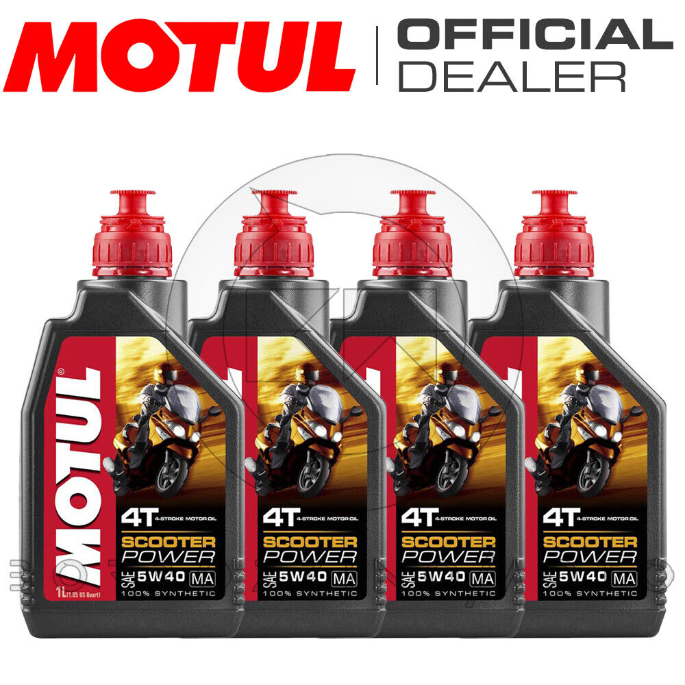 4 LT OLIO MOTORE MOTUL MAXI-SCOOTER 100% SINTETICO SCOOTER POWER 4T SAE 5W40 MA