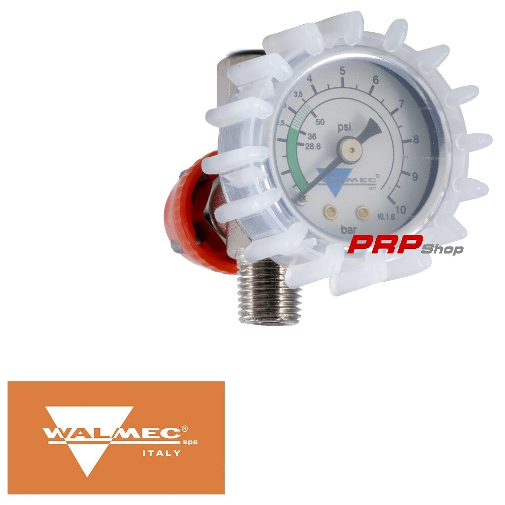 Manometro Walcom regolatore per flusso aria compressa bar pressione verniciatura