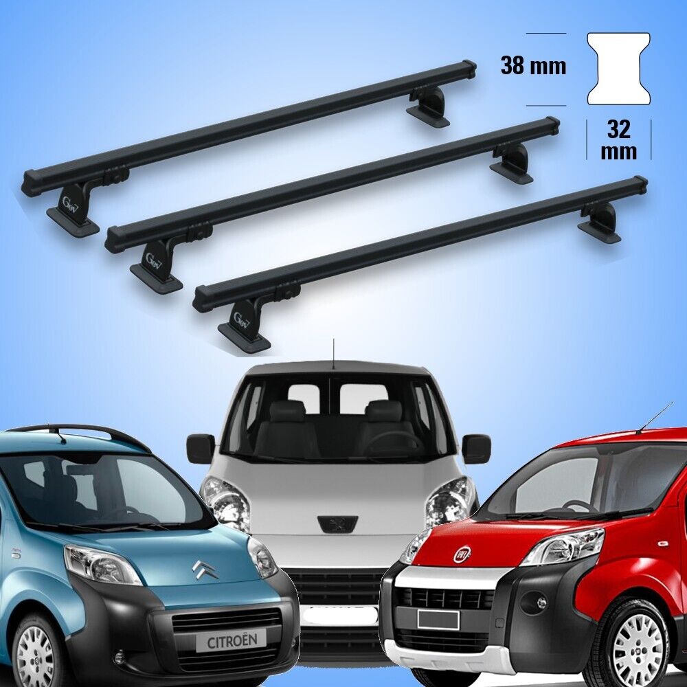 BARRE PORTATUTTO  PROFESSIONAL Fiat Fiorino Qubo , Citroen Nemo e Peugeot Bipper