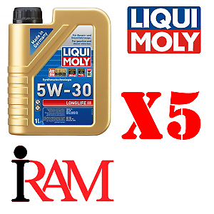 ACEA C3 • API SN • BMW Longlife-04 • VW Olio Longlife III 5W-30- LIQUI-MOLY -5 L
