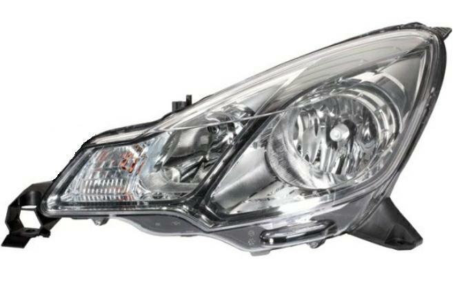 FARO SINISTRO H1-H7 BORDO NERO PER CITROEN DS3 09> HELLA