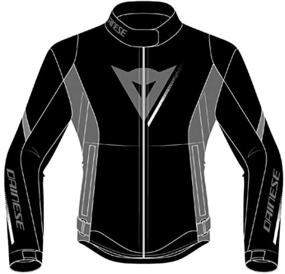 (TG. 42) Dainese Veloce Lady D-Dry Jacket, Giacca Moto 4 Stagioni, Donna, Nero/C