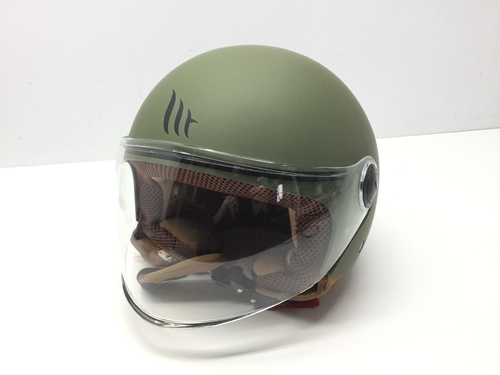 CASCO MODELLO STREET SOLID OPACO MATT GREEN VERDE TAGLIA SIZE XS