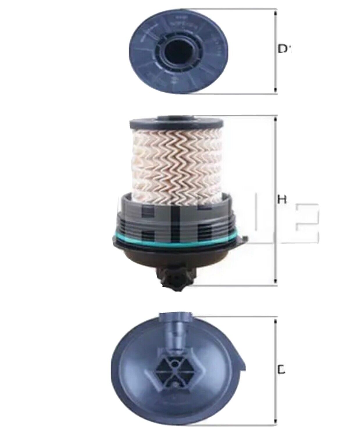 MAHLE Kraftstofffilter passend für Renault Espace V