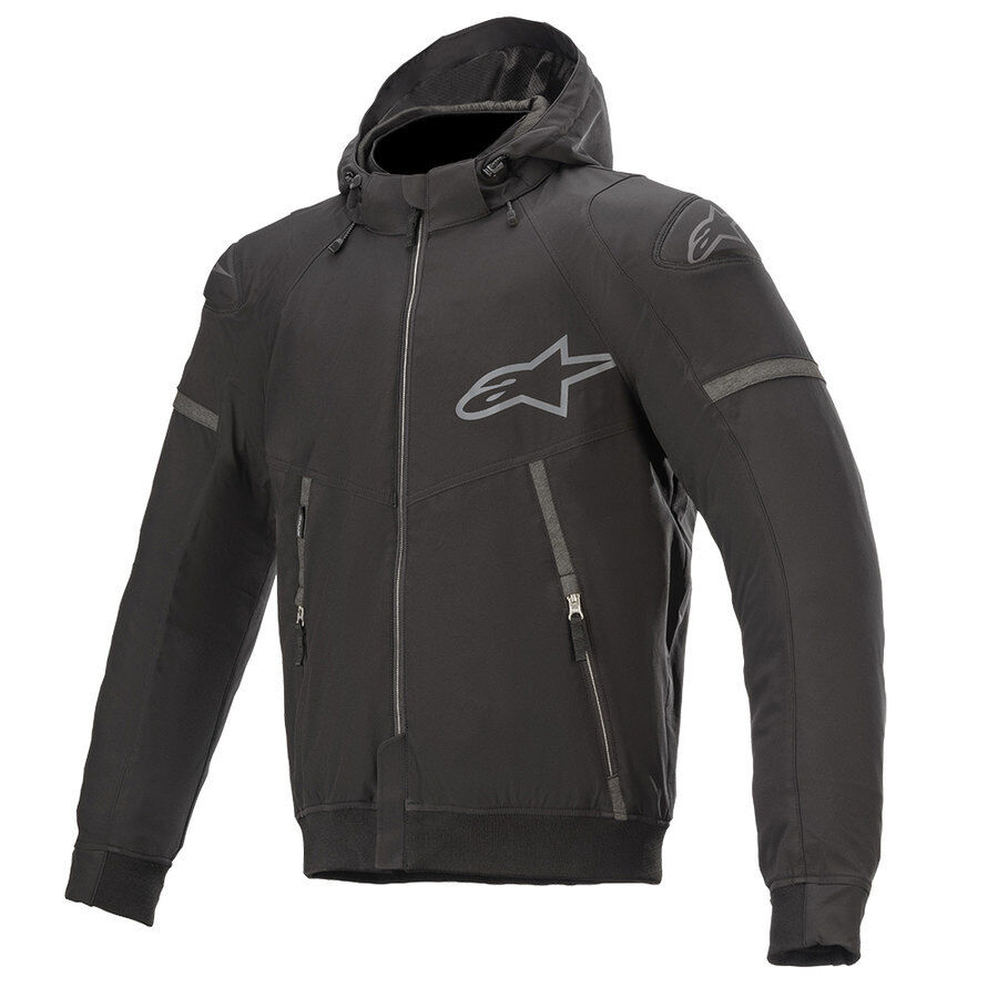 Alpinestars Sektor V2 Tech-Felpa con Cappuccio; Colore: Nero Abbigliamento da...