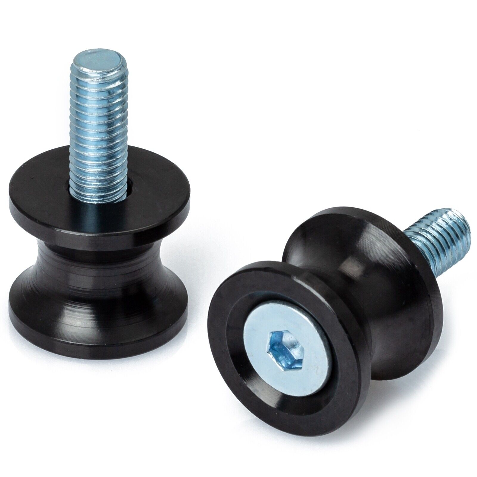 Bobbin Spools Swingarm Paddock Stand Adaptors 12 mm Motorbike Motorcycle  Black