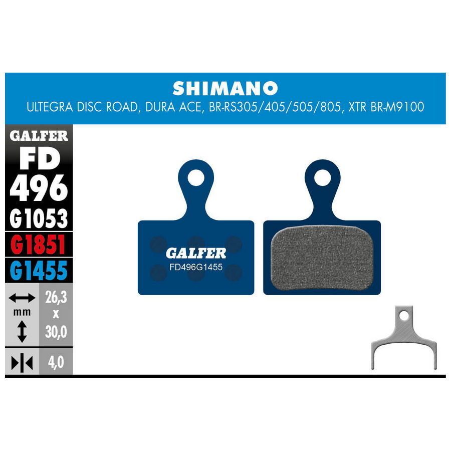 pastiglie mescola blu road per shimano dura-ace, ultegra e xtr m9100 GALFER BIKE