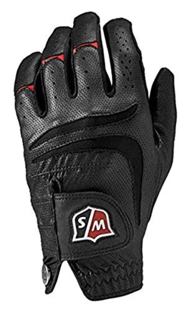 (TG. M/L) Wilson Grip Plus, Guanti da Golf Uomo, Nero, M/L - NUOVO