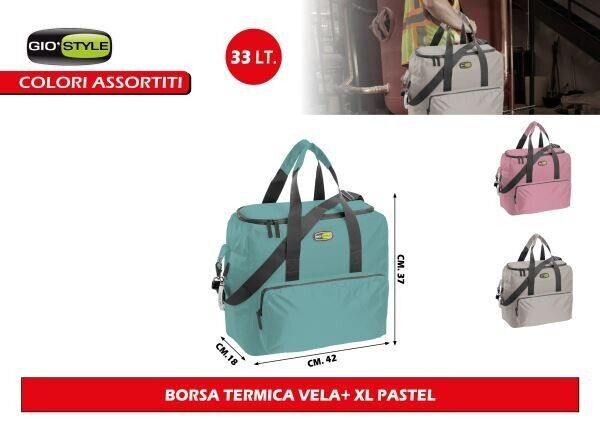 BORSA TERMICA VELA+ XL PASTEL GIOSTYLE IN TESSUTO X MARE LAVORO SPIAGGIA