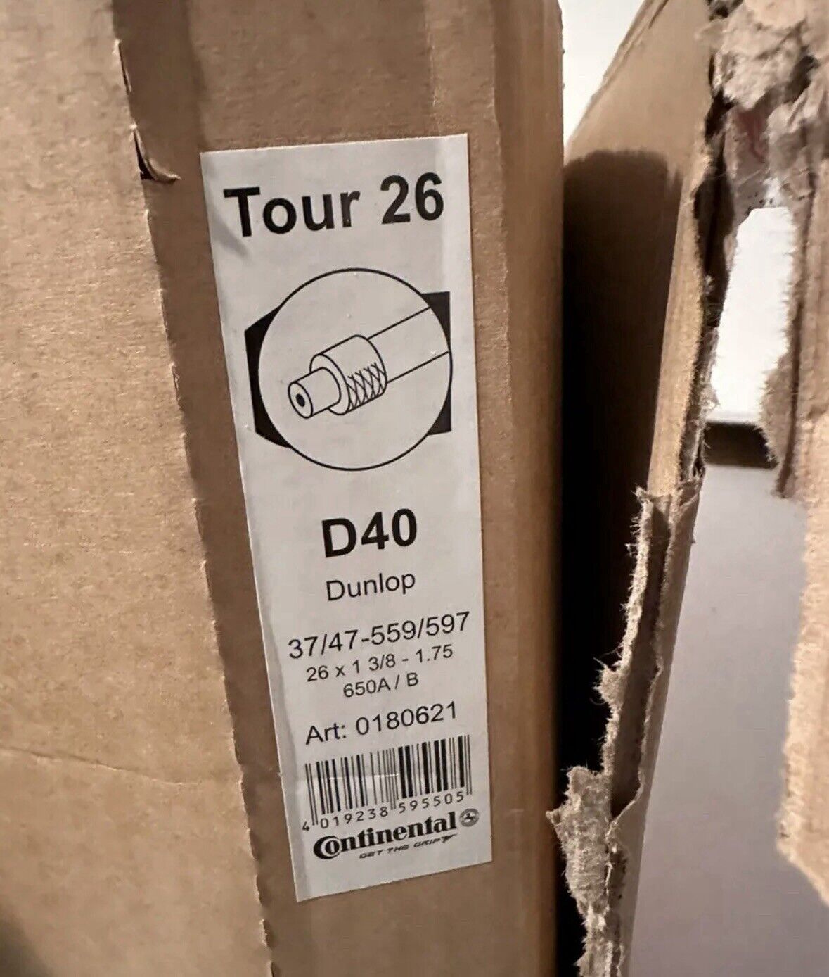 40x Continental Dunlop Tour 26