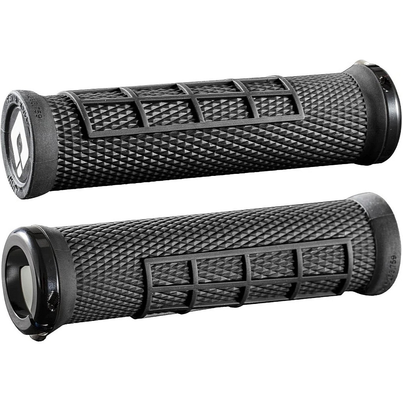 Manopole Mtb Odi Elite Flow Lock-On 2.1 Nere Morsetti Neri 130Mm Bici